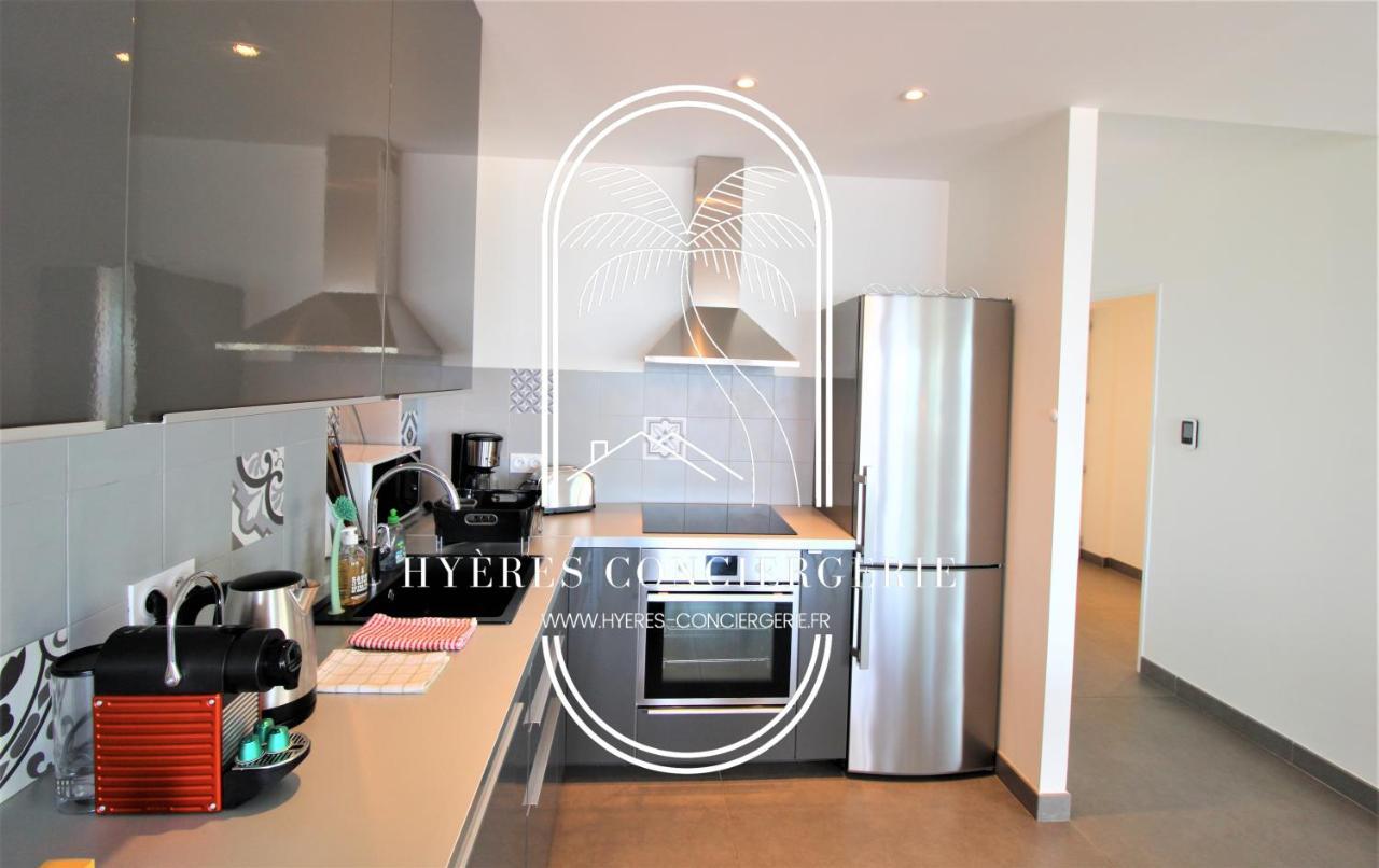 Villa Antoine Appartement Rdj Vue Mer Clim Wifi Parking Plage 50M La Garonne Льо Праде Екстериор снимка