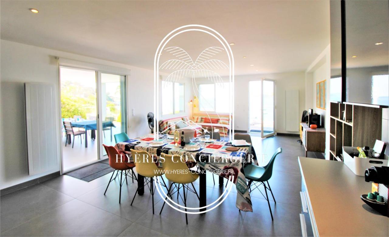 Villa Antoine Appartement Rdj Vue Mer Clim Wifi Parking Plage 50M La Garonne Льо Праде Екстериор снимка