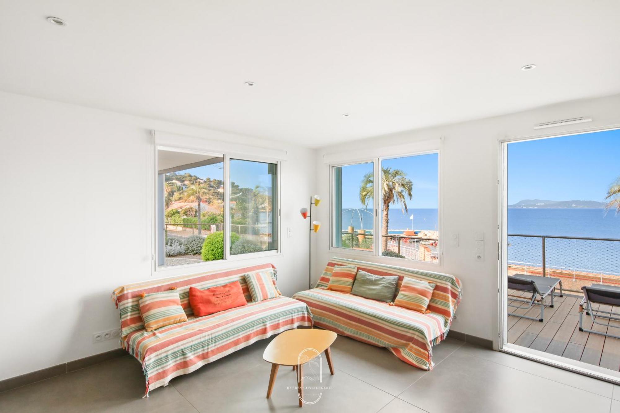 Villa Antoine Appartement Rdj Vue Mer Clim Wifi Parking Plage 50M La Garonne Льо Праде Екстериор снимка